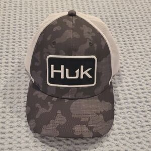 Huk Camo Mesh Back Hat - Black and Gray
